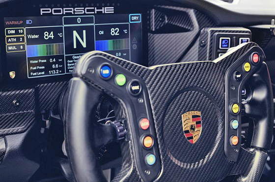 Porsche 911 GT3 Cup 21 dash