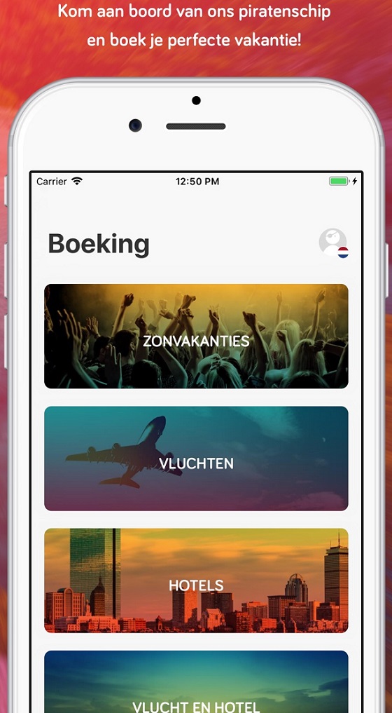 Vakantiepiraten nl 18 iPhone