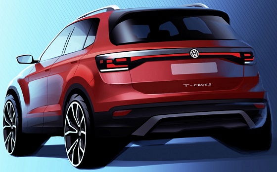 Volkswagen T cross 18 tekening la